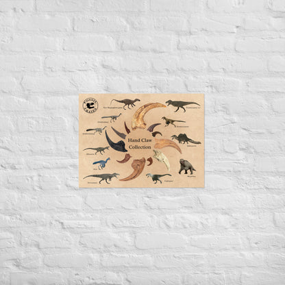 Grasping the Past: Dinosaur Hand Claw Poster