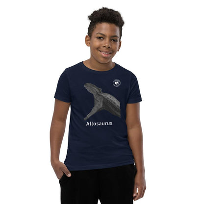 Allosaurus Youth Short Sleeve T-Shirt - Fossil Crates Shirts & Tops