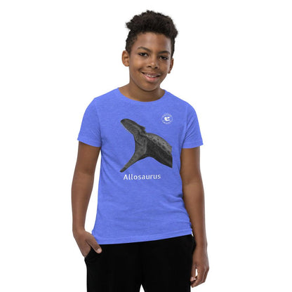 Allosaurus Youth Short Sleeve T-Shirt - Fossil Crates Shirts & Tops