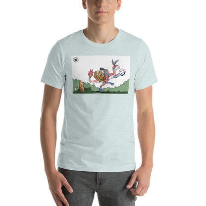 Easter Incisivosaurus Unisex T-Shirt in Heather Prism Ice Blue