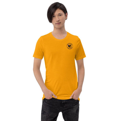 Halloween Black Logo Unisex T-Shirt in Gold