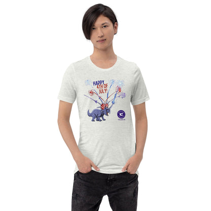 Happy 4th of July T-shirt - Fossil Crates Dinosaur T-Shirt