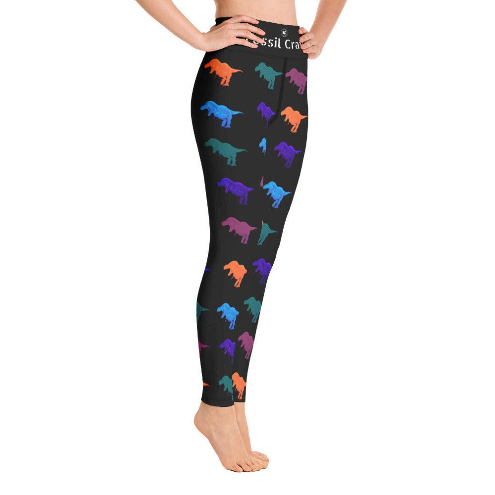 Lotus Leggings Womens Leggings Plus Sz XXL Multicolor Human Skeleton Print  Pants