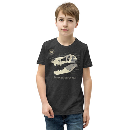 Tyrannosaurus rex Skull Anatomy Youth T-Shirt - Fossil Crates