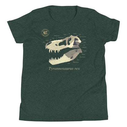 Tyrannosaurus rex Skull Anatomy Youth T-Shirt - Fossil Crates